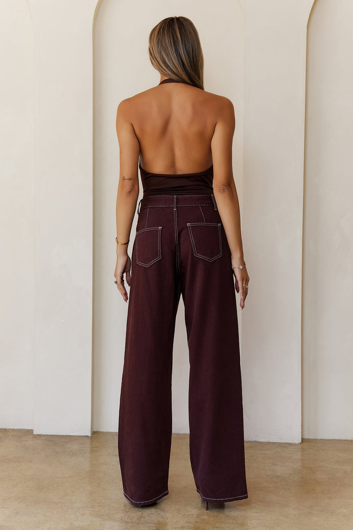 Mitzam | Women’s low-rise straight leg jeans with contrast stitching