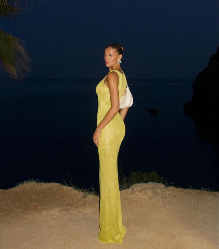 Lou | Women’s sunset sparkle maxi dress