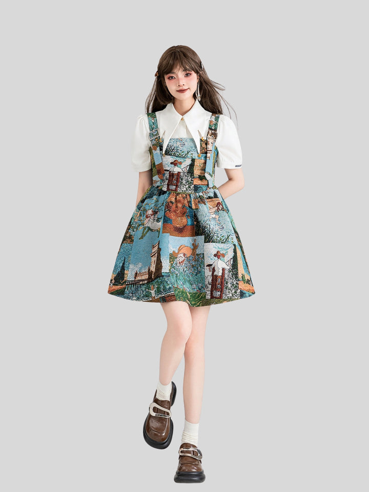 Wendy | Women's jacquard printed dress