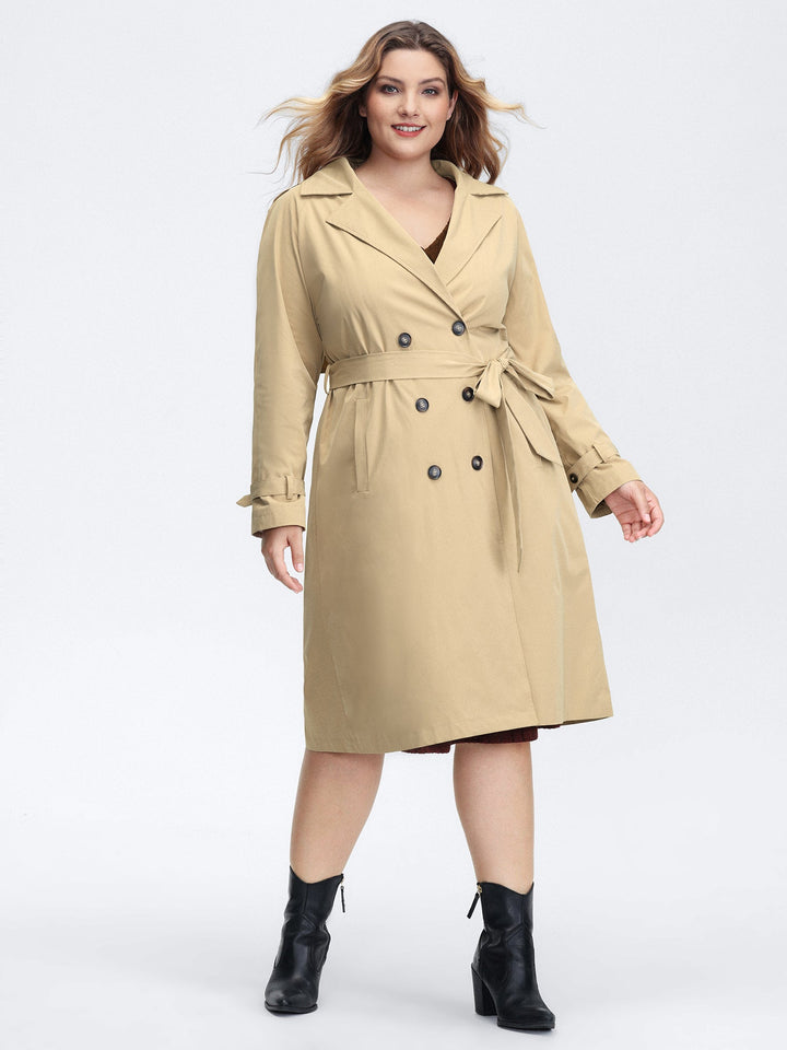 Ruth | Women’s adjustable tab sleeve lined trench coat