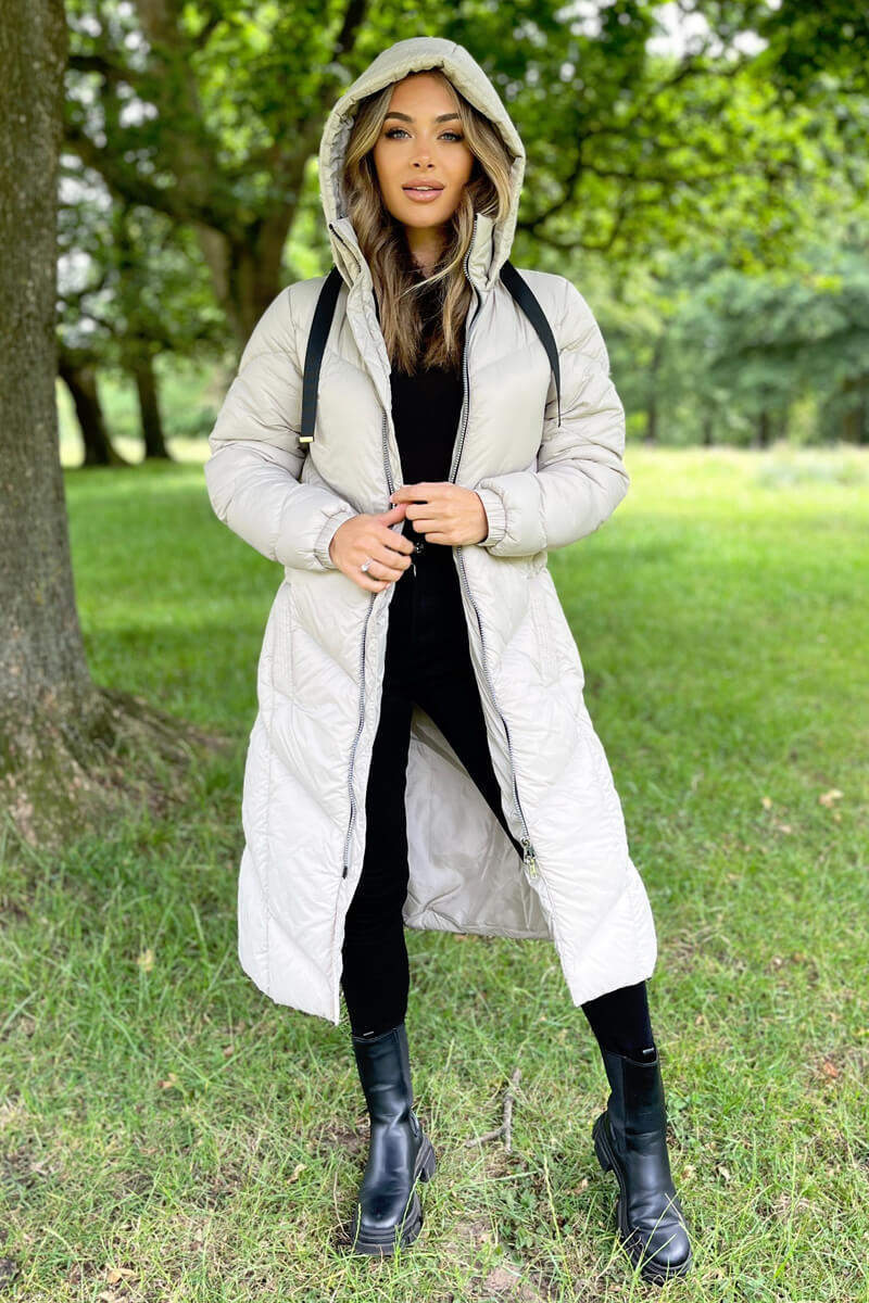 Sherry | Women’s hooded long puffer coat