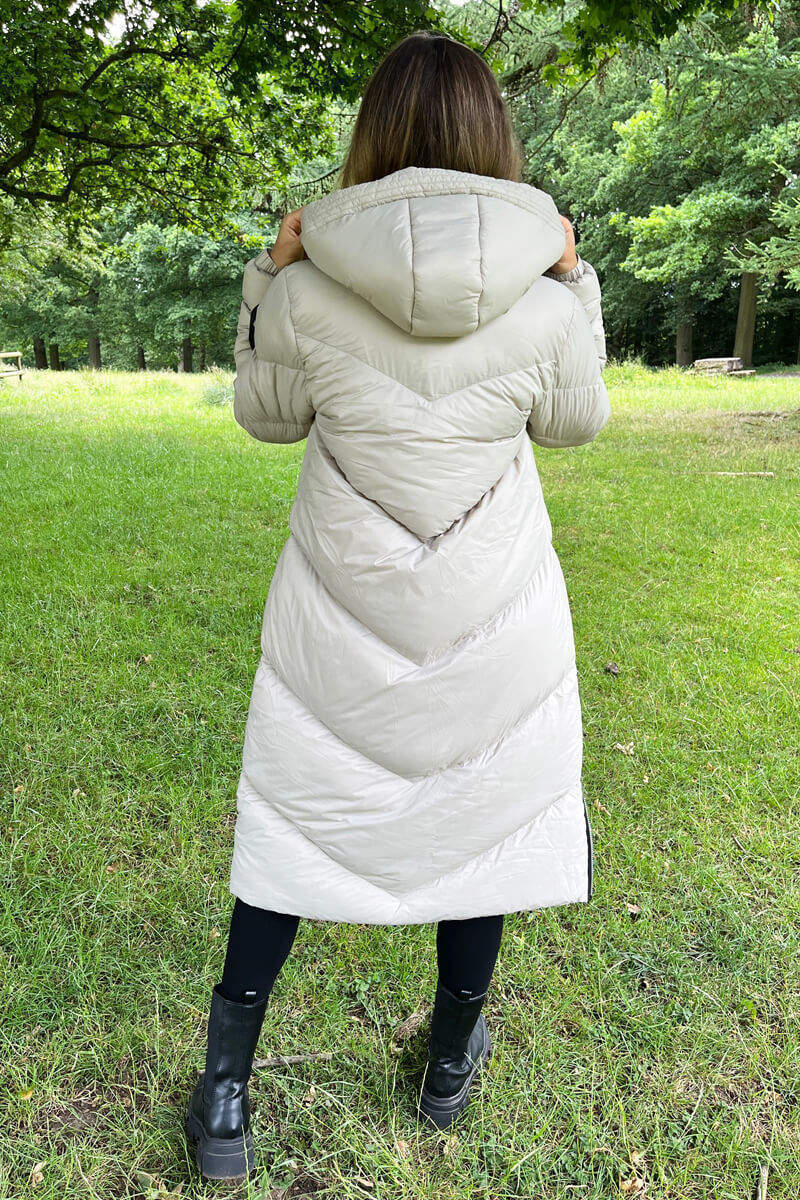Sherry | Women’s hooded long puffer coat