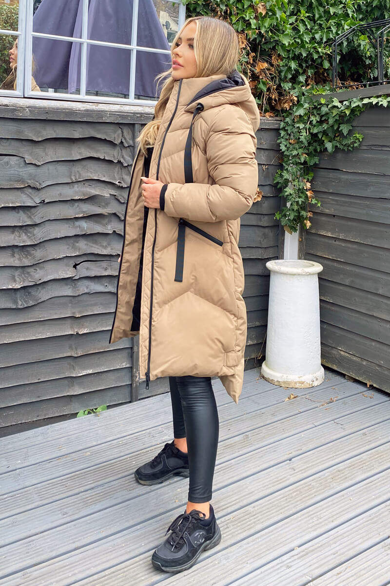 Arvie | Women’s hooded longline puffer coat