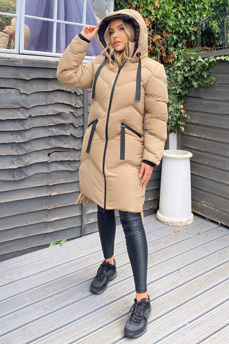 Arvie | Women’s hooded longline puffer coat