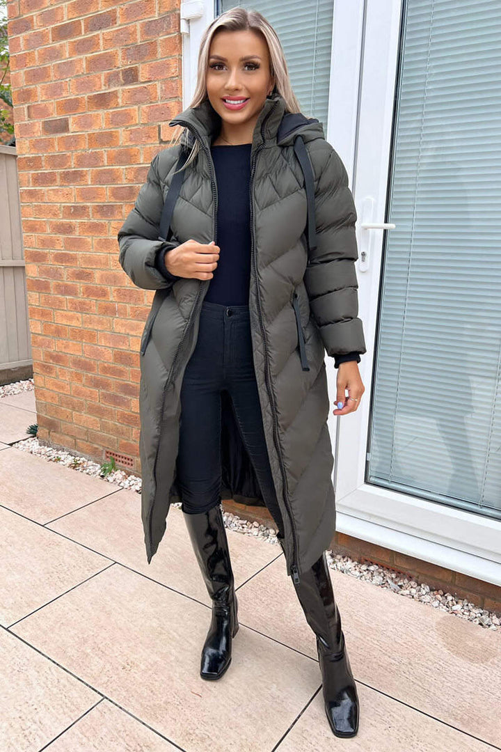 Danaya | Women’s hooded long puffer coat