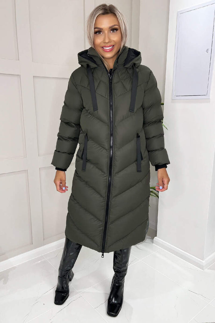 Danaya | Women’s hooded long puffer coat