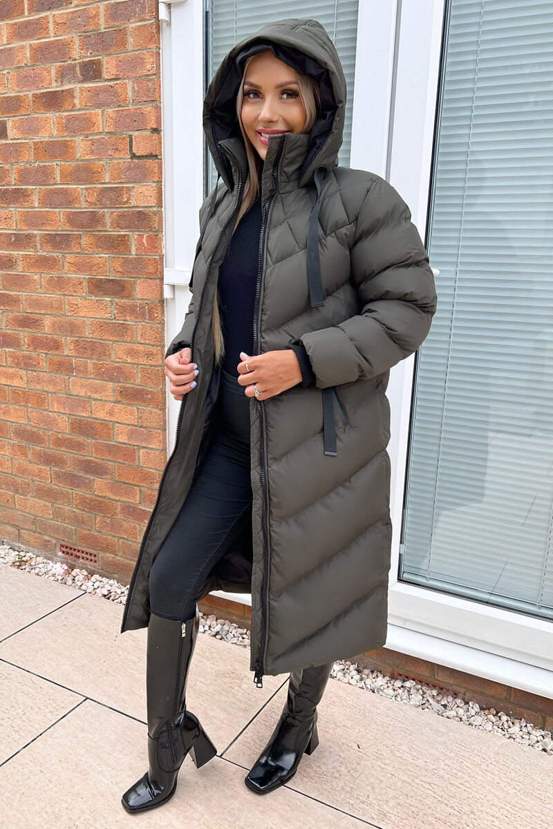 Danaya | Women’s hooded long puffer coat