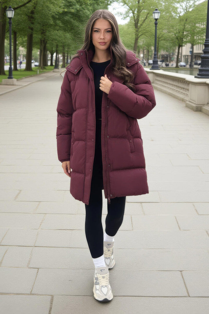 Hattie | Women’s longline hooded puffer coat
