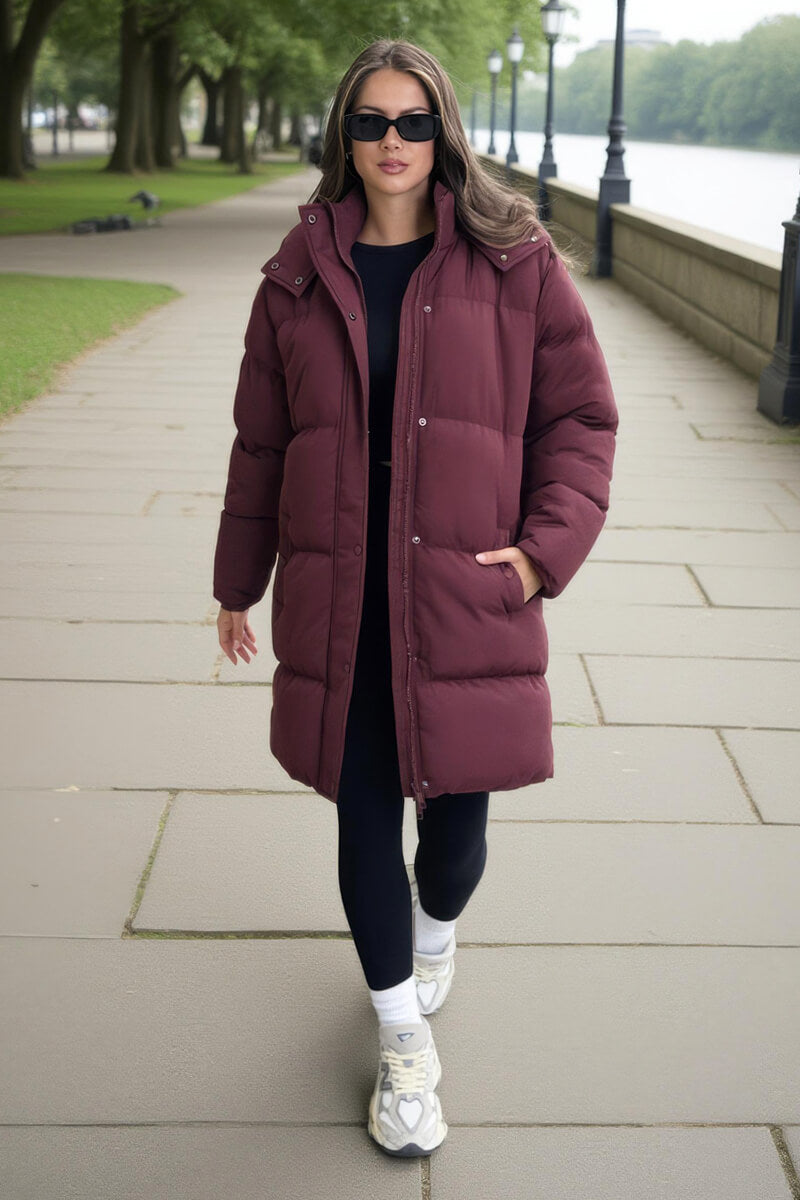 Hattie | Women’s longline hooded puffer coat