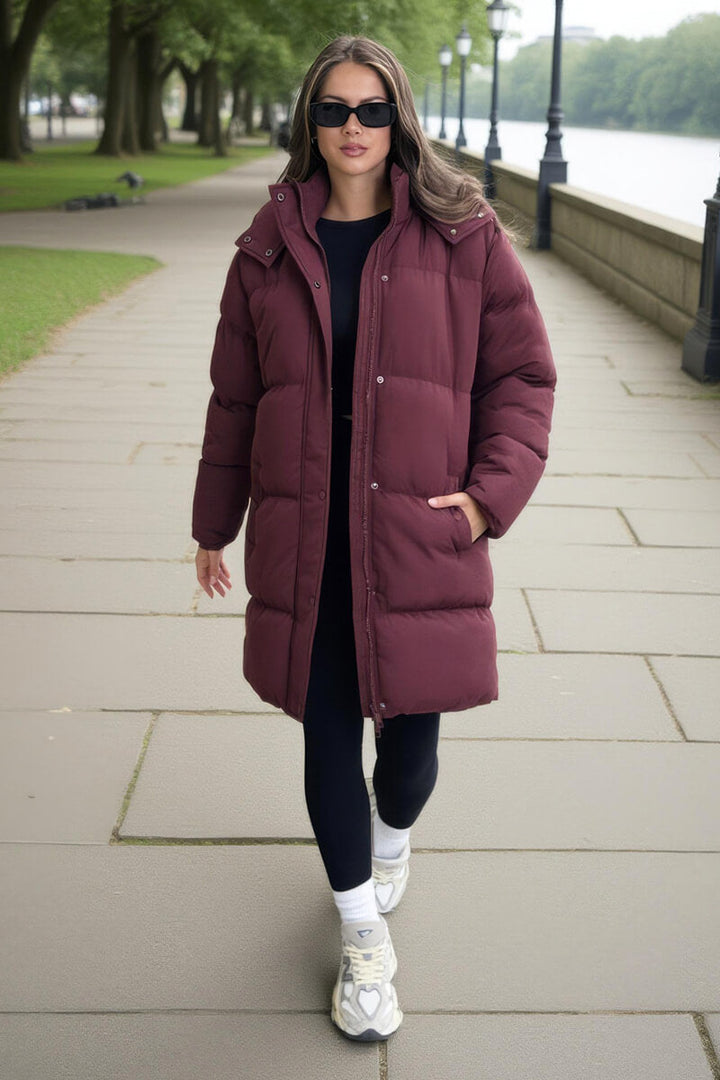 Hattie | Women’s longline hooded puffer coat