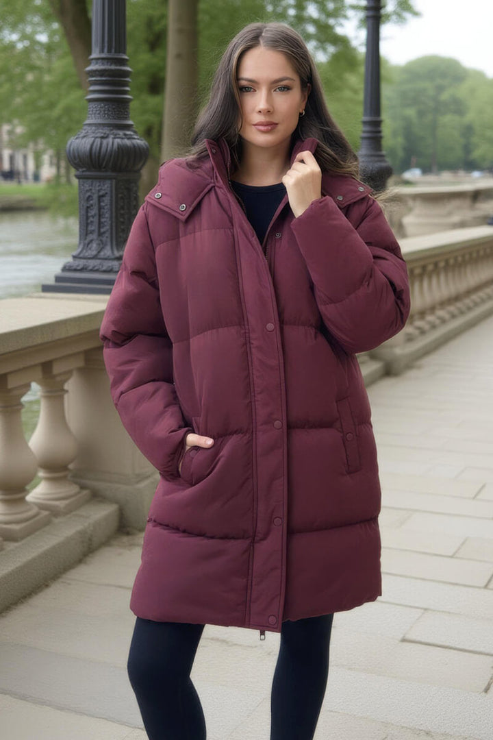 Hattie | Women’s longline hooded puffer coat