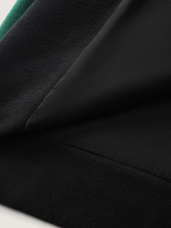 Mavey | Women’s color contrast belted lined coat