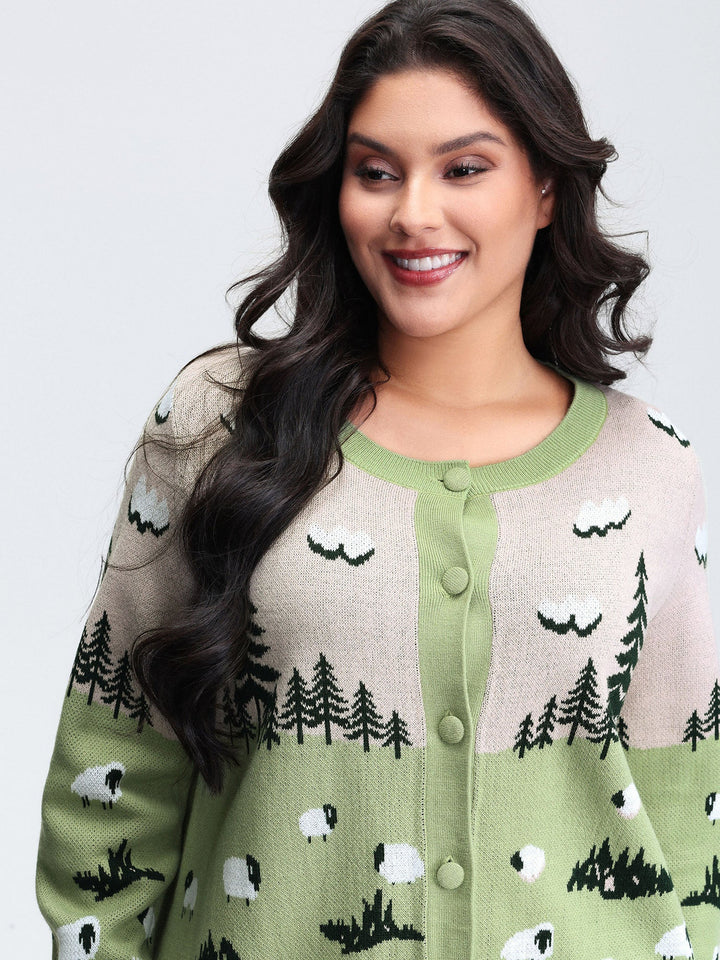 Bridget | Women’s nature-inspired button-up knit cardigan
