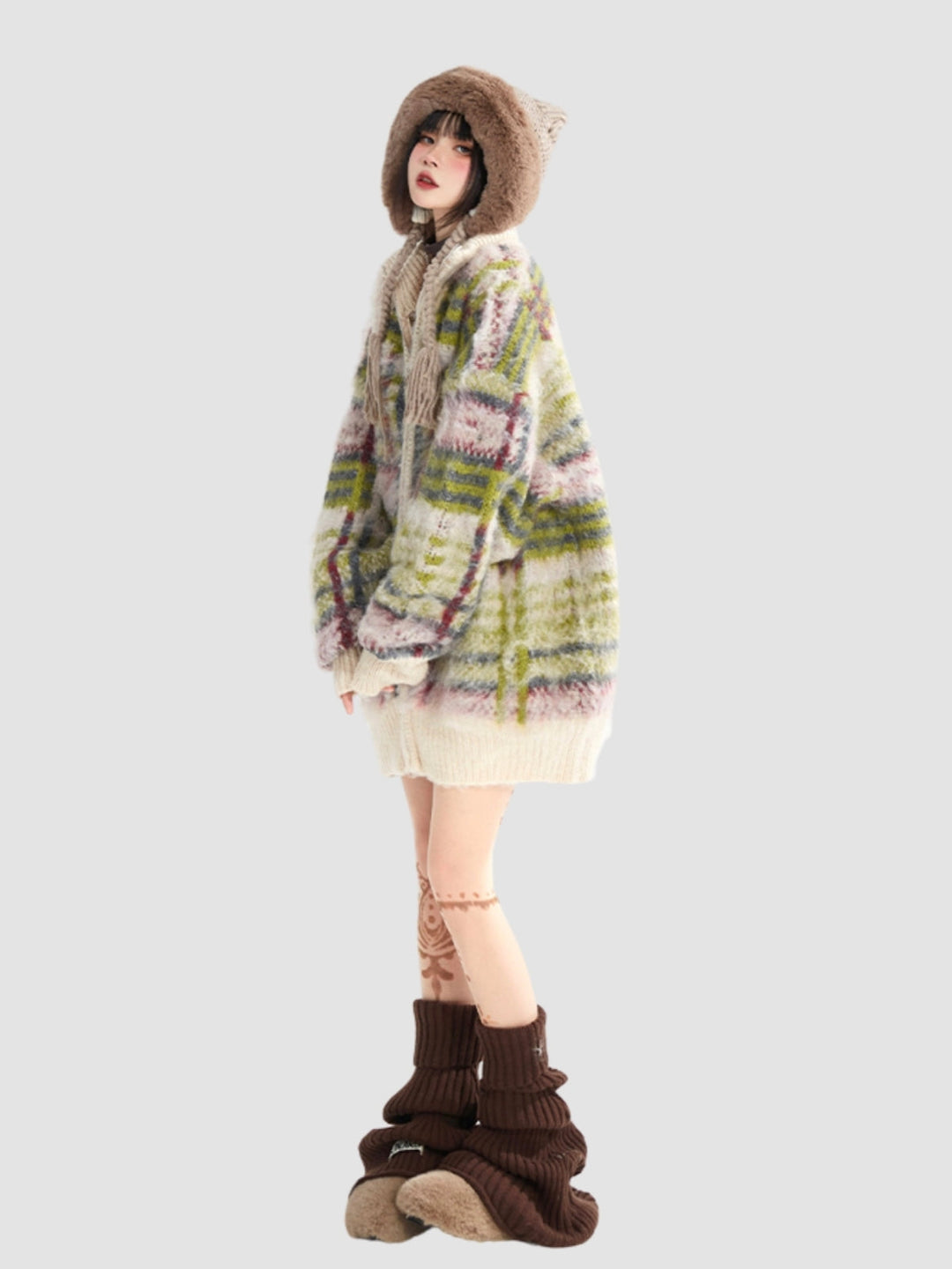 Anastasia | Women's striped collar cardigan