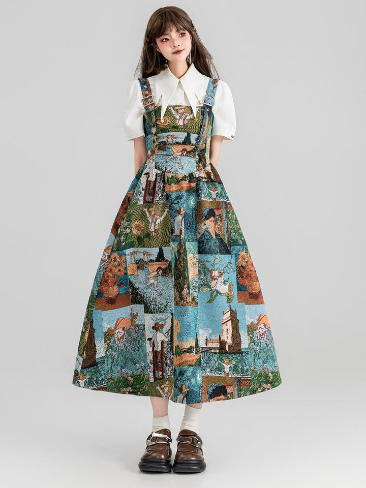 Wendy | Women's jacquard printed dress