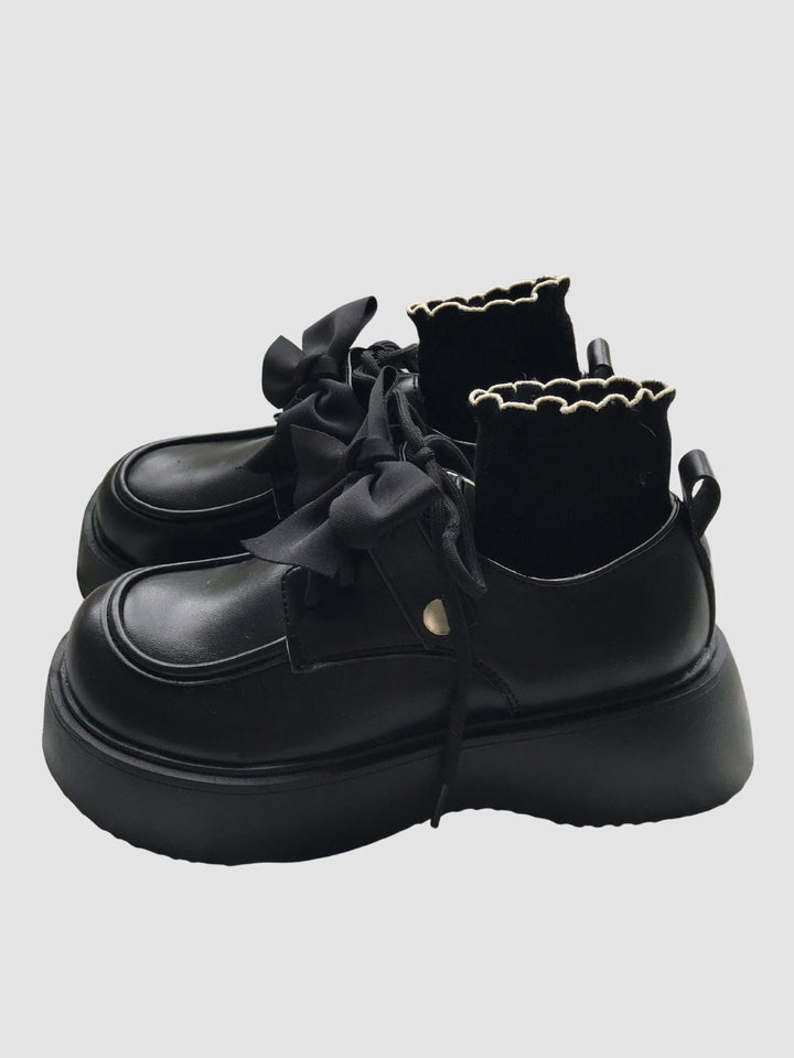Miya | Women's bow leather shoes