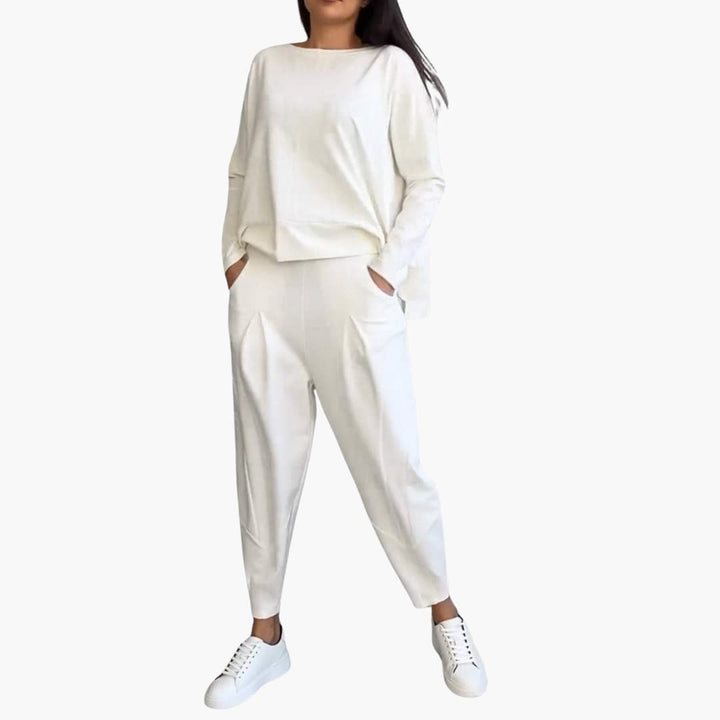 Nova | Women’s two-piece set with long-sleeve top and high-waist trousers