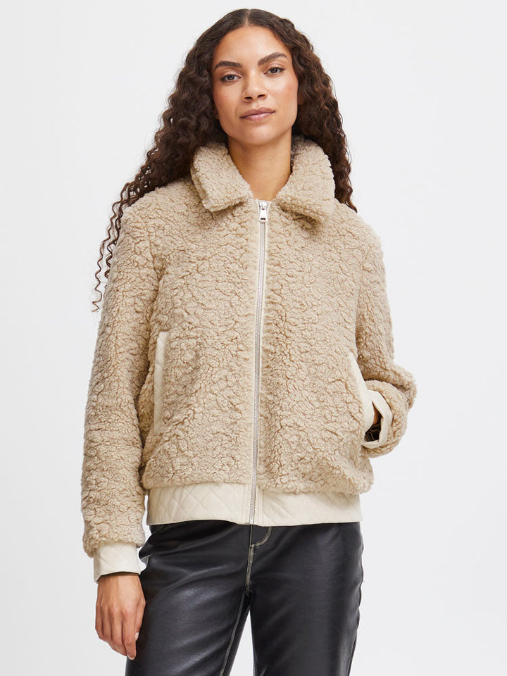 Ylona | Women’s teddy zip jacket
