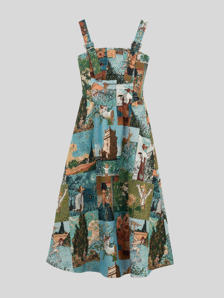 Wendy | Women's jacquard printed dress