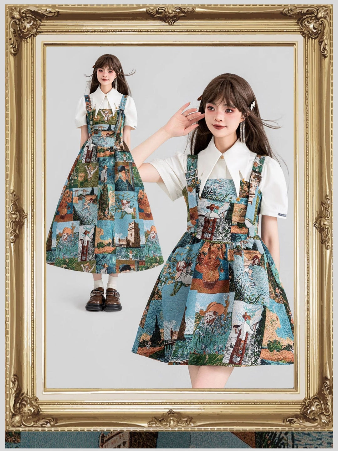 Wendy | Women's jacquard printed dress