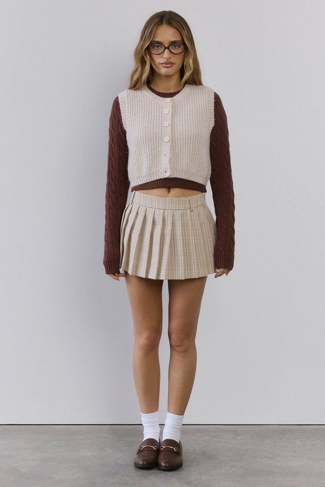 Clara | Women’s knit vest with button-front design