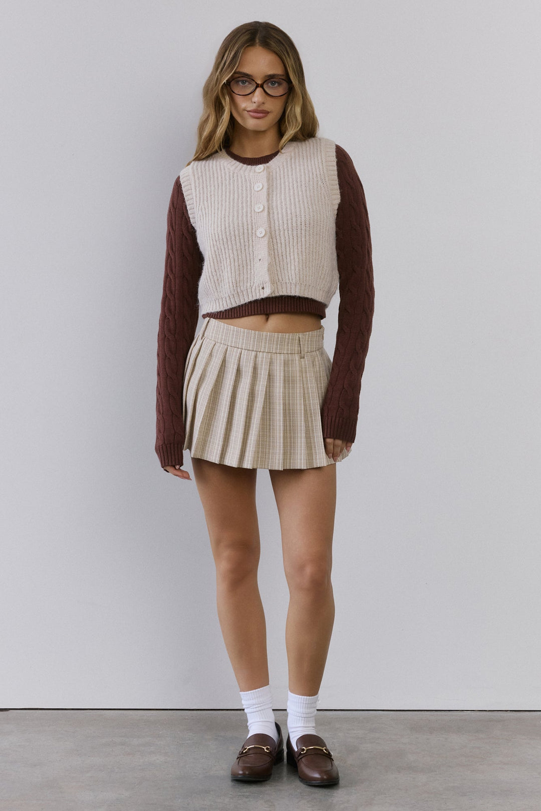 Clara | Women’s knit vest with button-front design