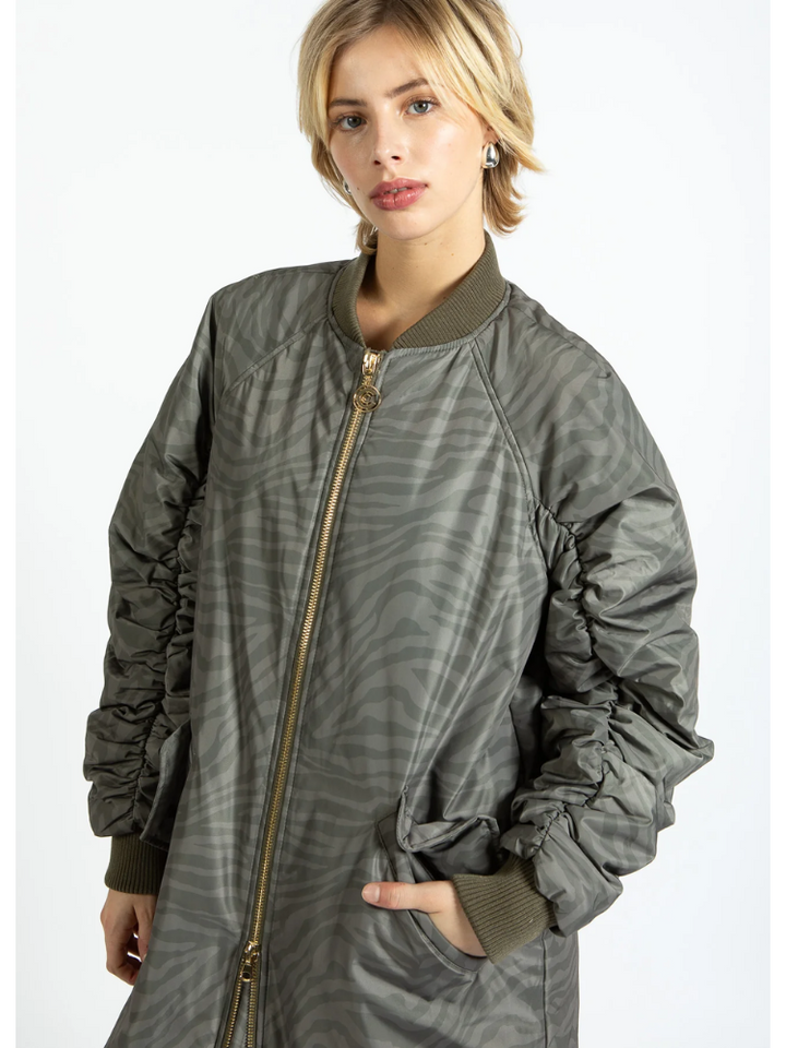 Anastasha | Women’s zebra print bomber jacket
