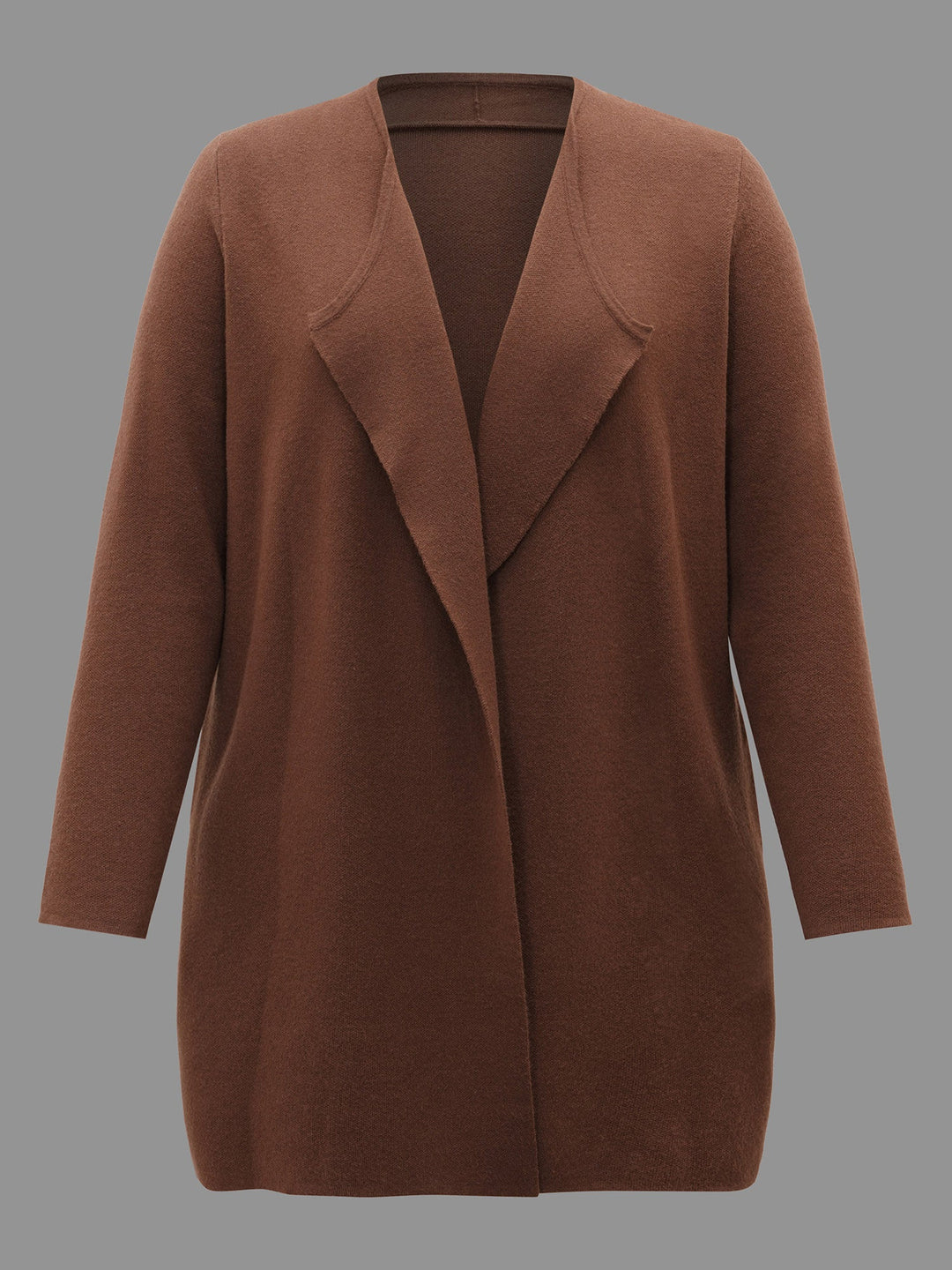 Elvira | Women’s open-front wool blend cardigan with draped lapels