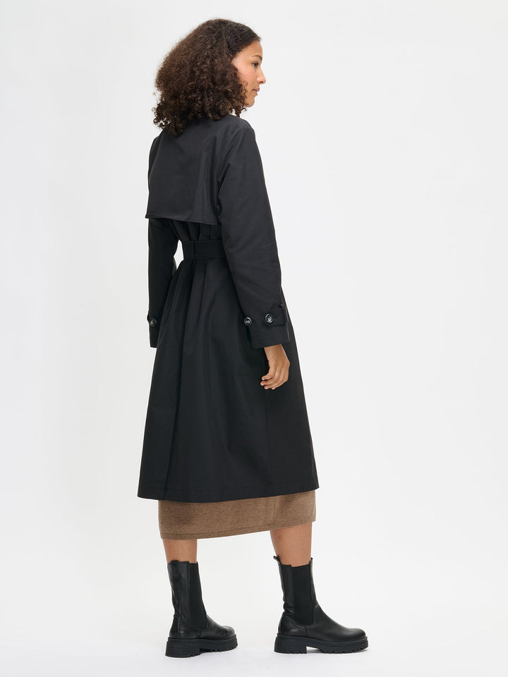 Ryza | Women’s classic belted trench coat with adjustable cuffs