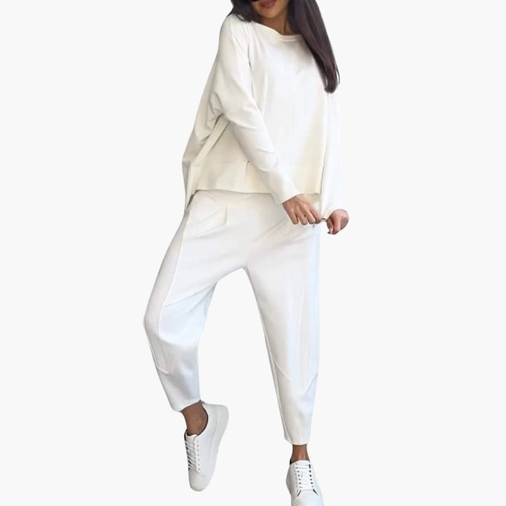 Nova | Women’s two-piece set with long-sleeve top and high-waist trousers