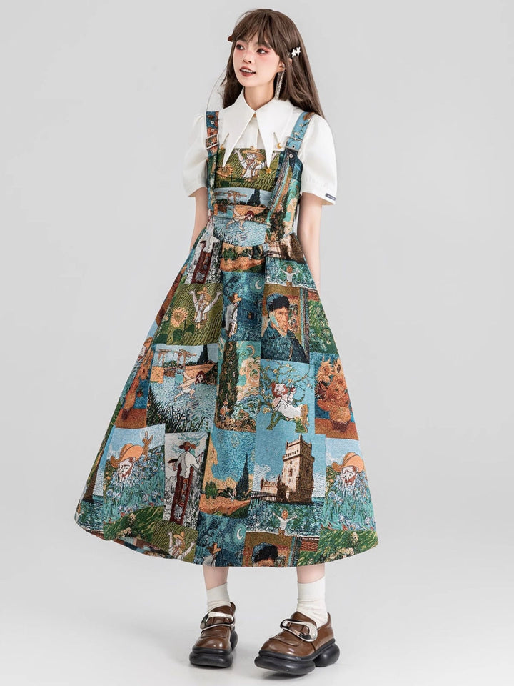 Wendy | Women's jacquard printed dress