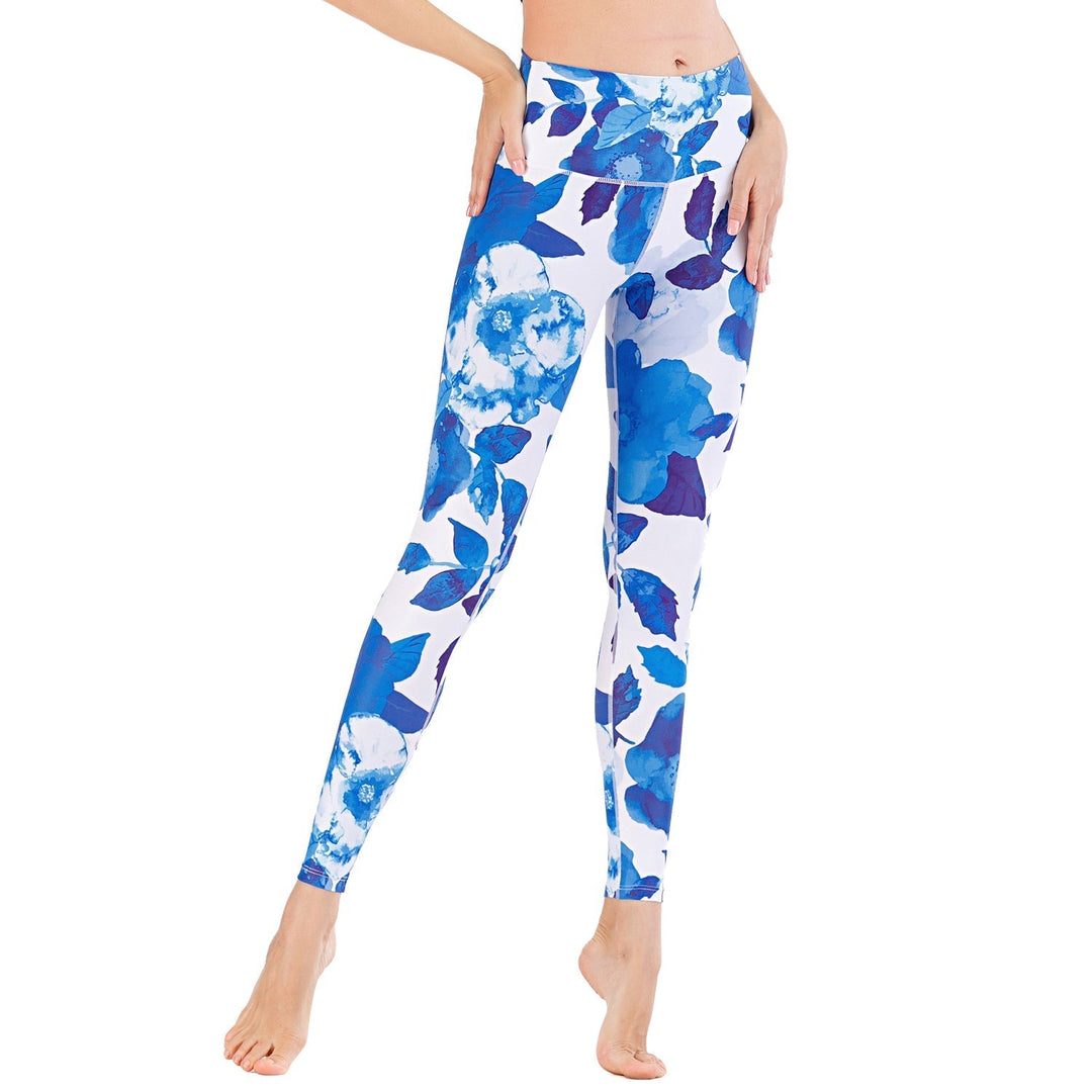 Paula | Women’s floral print leggings with high-rise fit