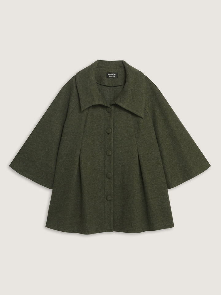 Prudence | Women’s flared sleeve A-line button coat