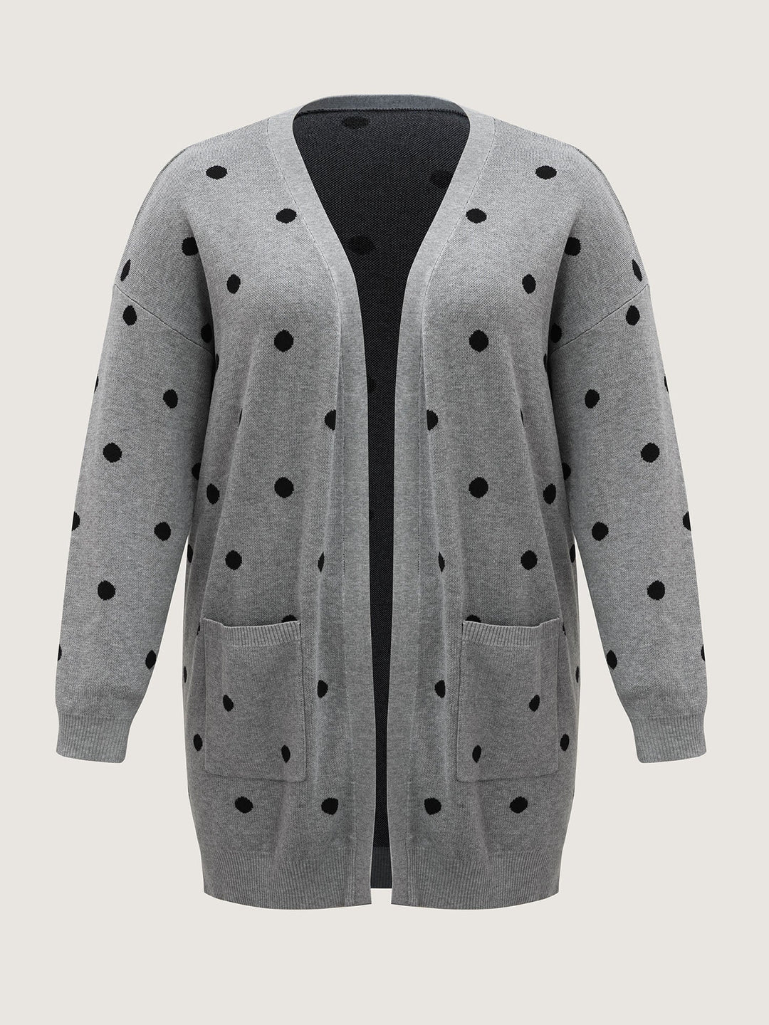 Alice | Women’s polka dot open-front knit cardigan