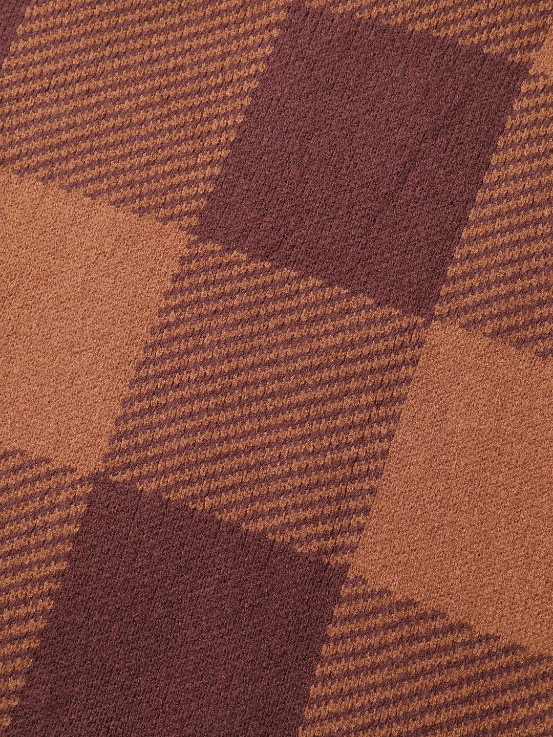 Bailey | Women’s checked crew neck knit sweater