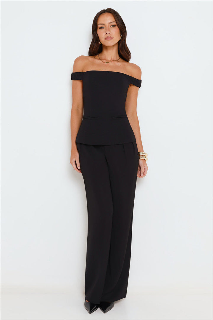 Savannah | Women’s high-waist wide-leg trousers with pleated front