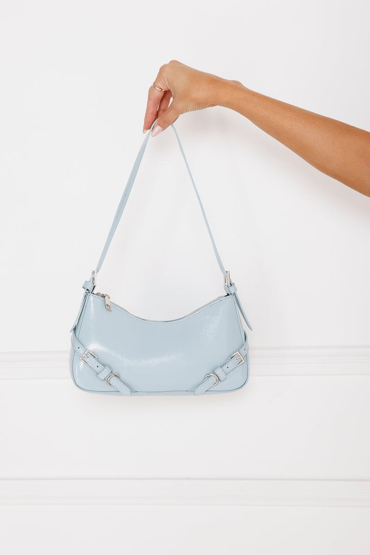 Lacey | Women’s glossy buckle strap shoulder bag
