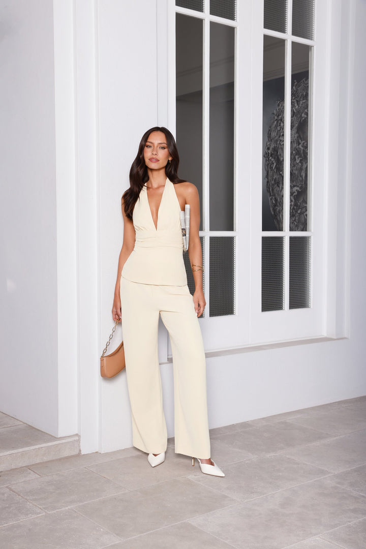Luna | Women’s wide leg trousers with high waist and flowing silhouette
