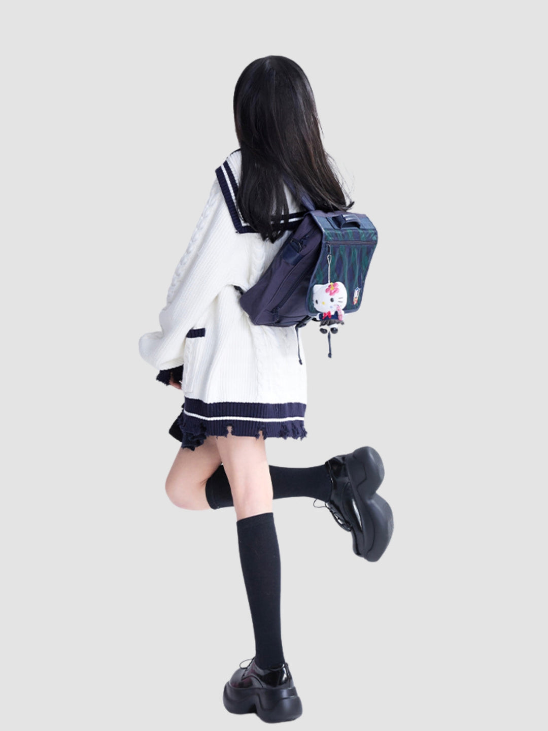 Lianne | Women's knitted loose collar cardigan