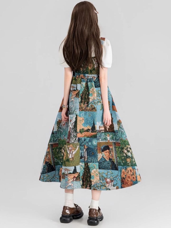 Wendy | Women's jacquard printed dress