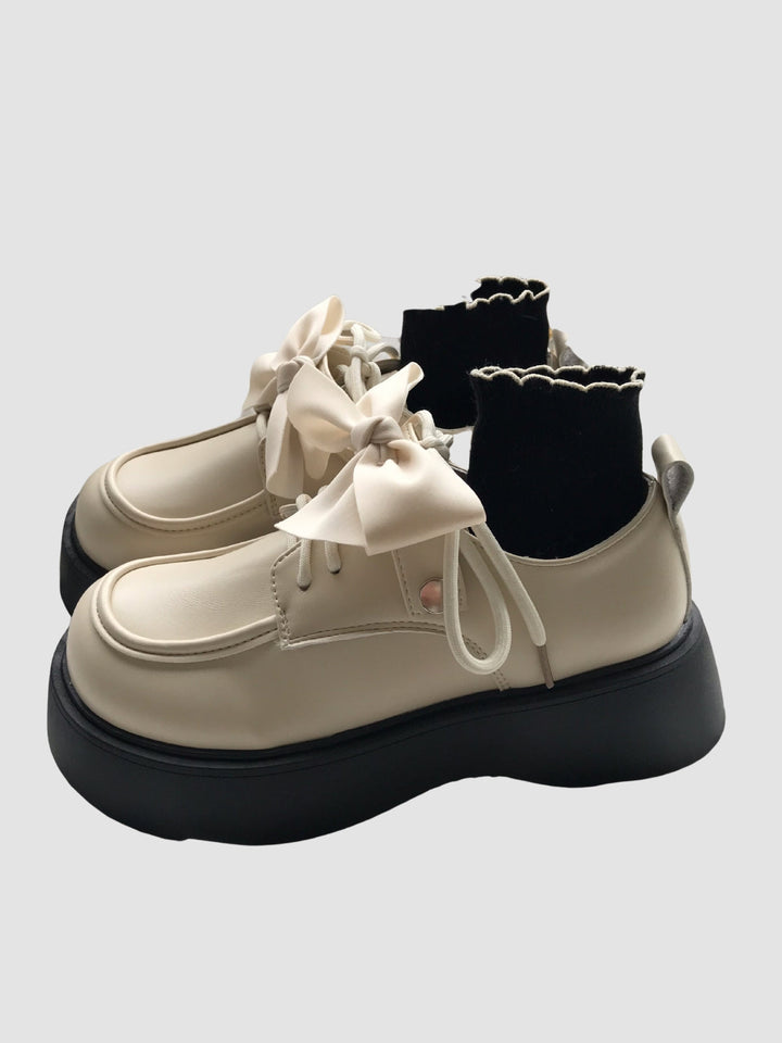 Miya | Women's bow leather shoes