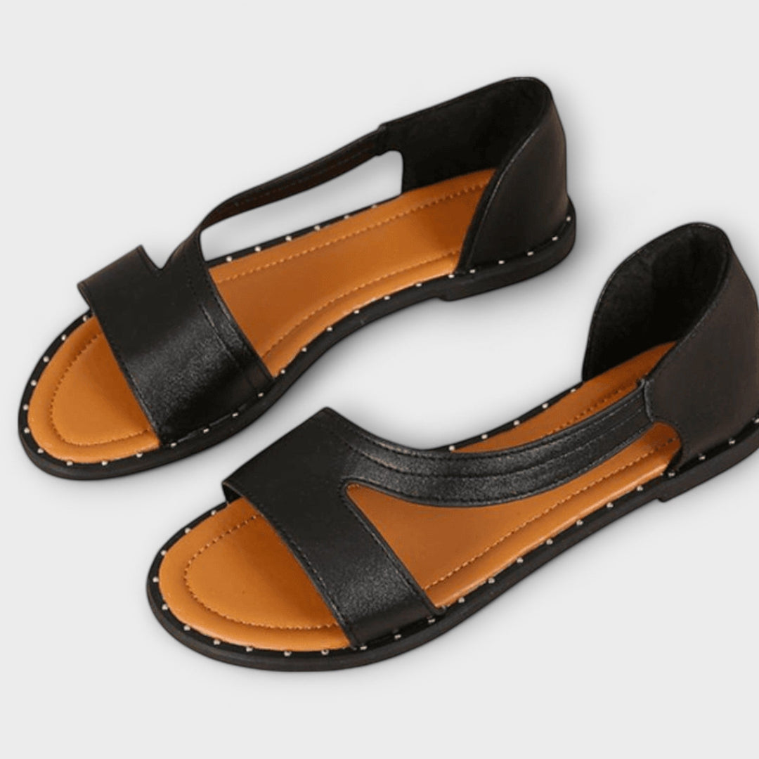 Kira | Women’s flat open-toe sandals with slip-on design