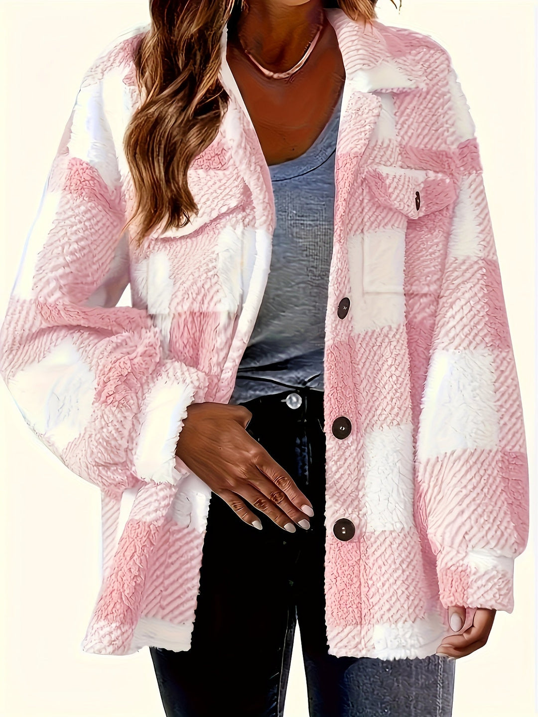 Shar | Women's elegant directional fluffy winter jacket