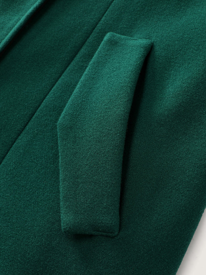 Mavey | Women’s color contrast belted lined coat