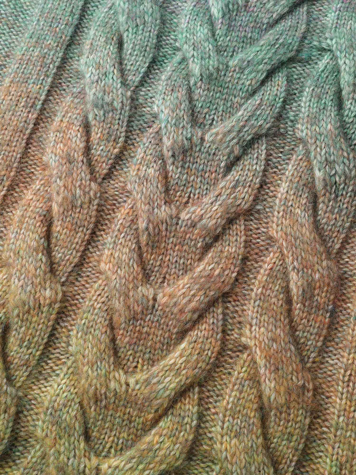 Courtney | Women’s ombre cable knit pullover sweater