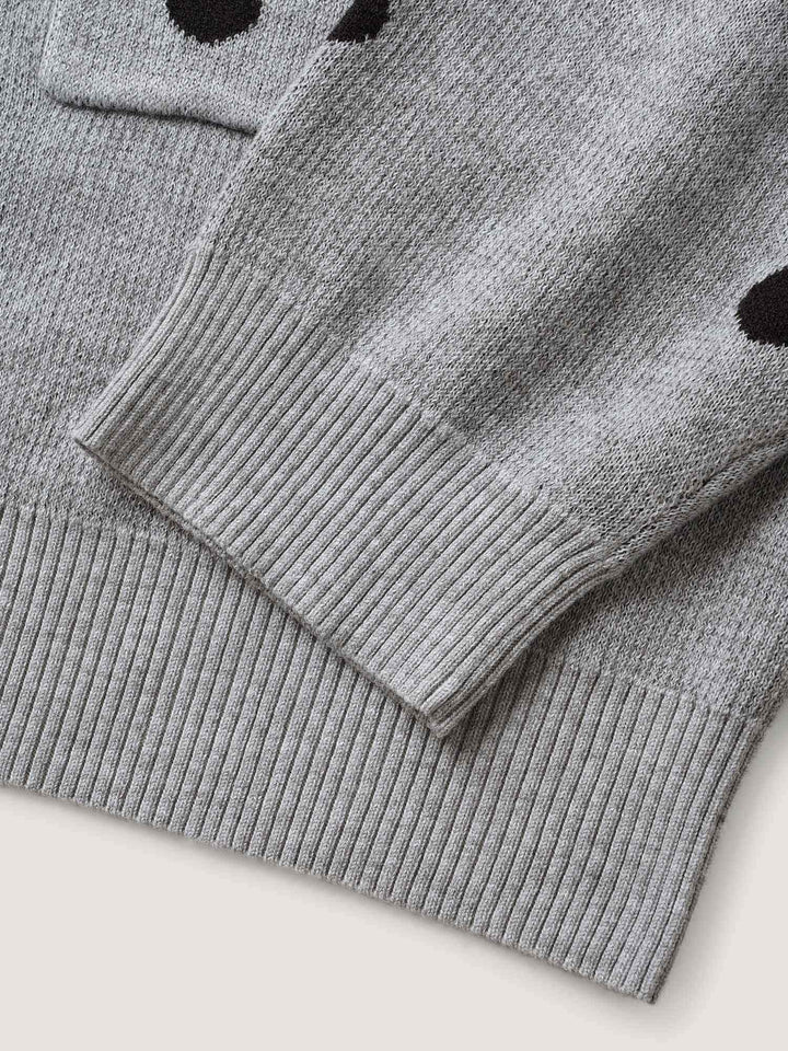 Alice | Women’s polka dot open-front knit cardigan