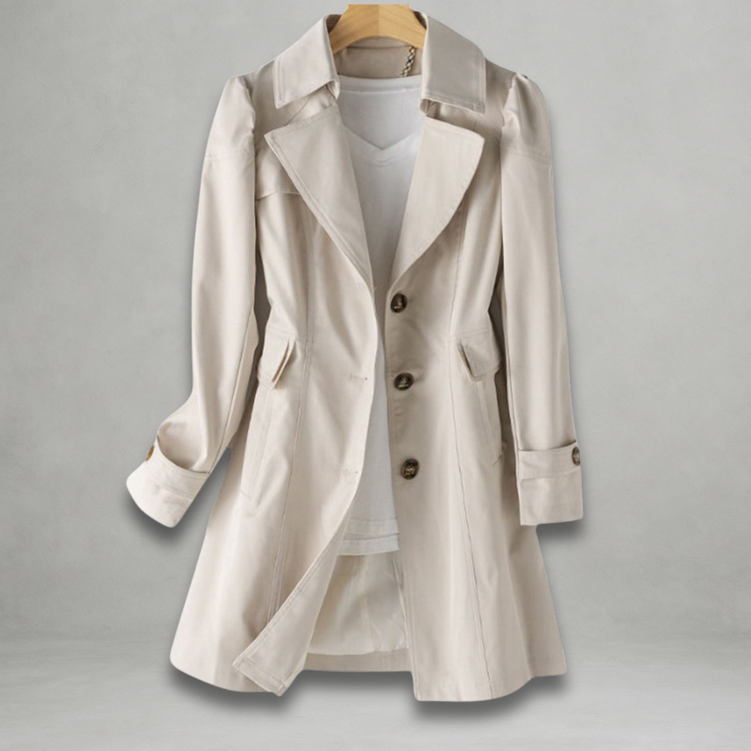 Rowena | Women’s cotton-linen blend trench coat