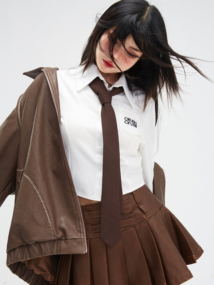 Taylor | Women's oversized leather jacket