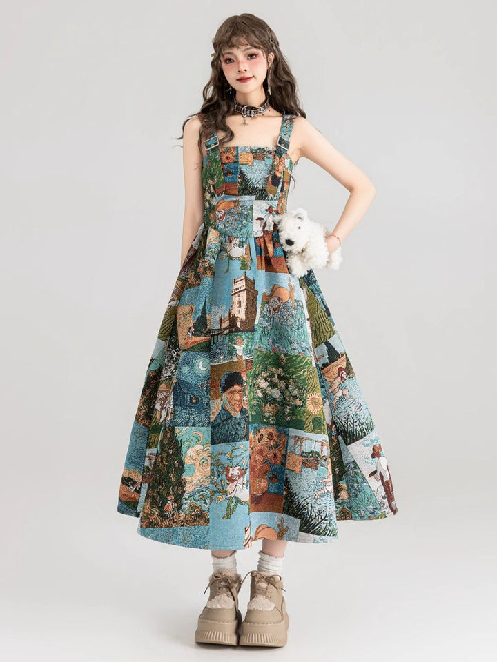 Wendy | Women's jacquard printed dress