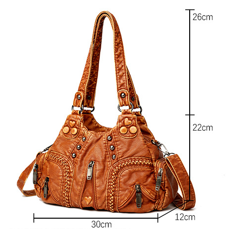 Katelyn | Women’s bohemian-inspired shoulder bag with textured design and multiple pockets